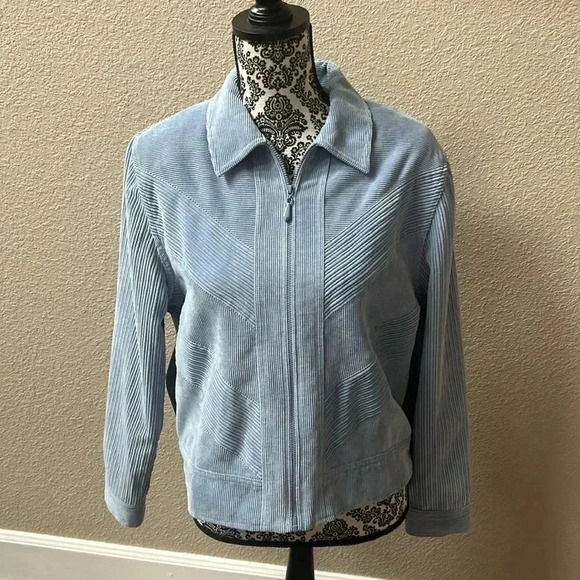 alfred dunner corduroy zip up jacket - Picture 7 of 10